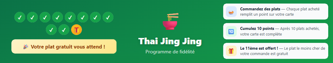 Créer mon compte fidélité 🎁